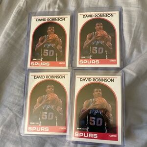 Lot of 4 89 hoops David Robinson Rookies